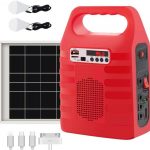 Portable Solar Generator,Portable Solar Generator with Solar Panel,Solar Power Generator Kit,Camping Fishing Emergency Electric Generator,Solar Powered Charger,Lithium Battery Backup Po