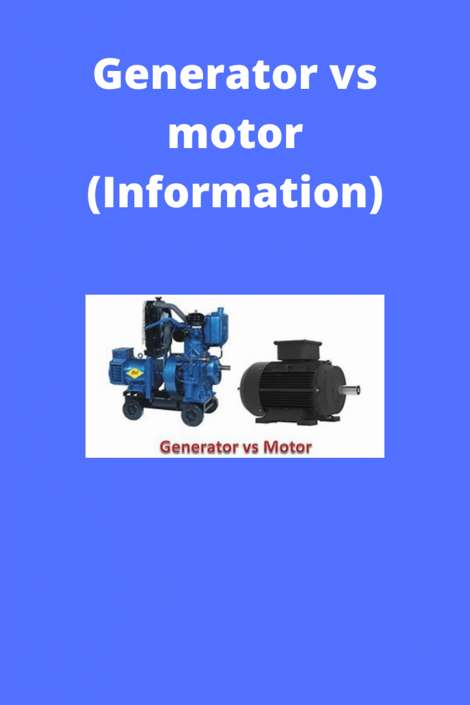 Generator vs motor