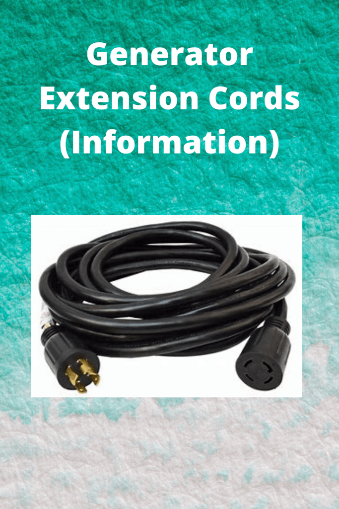 Generator Extension Cords (Information)