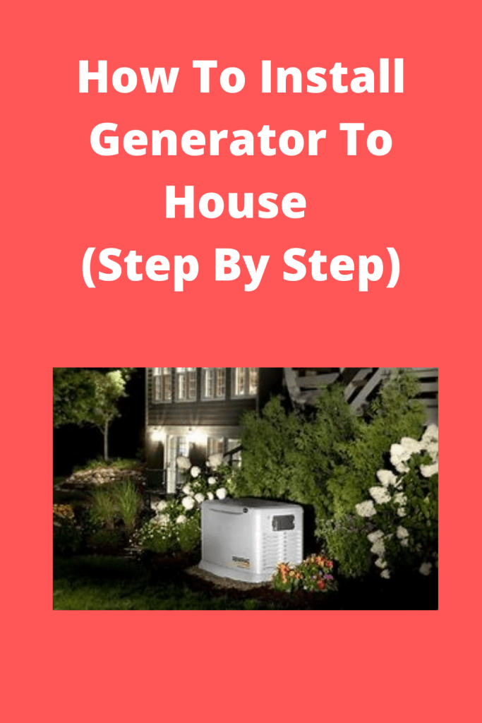 Generator To House installation