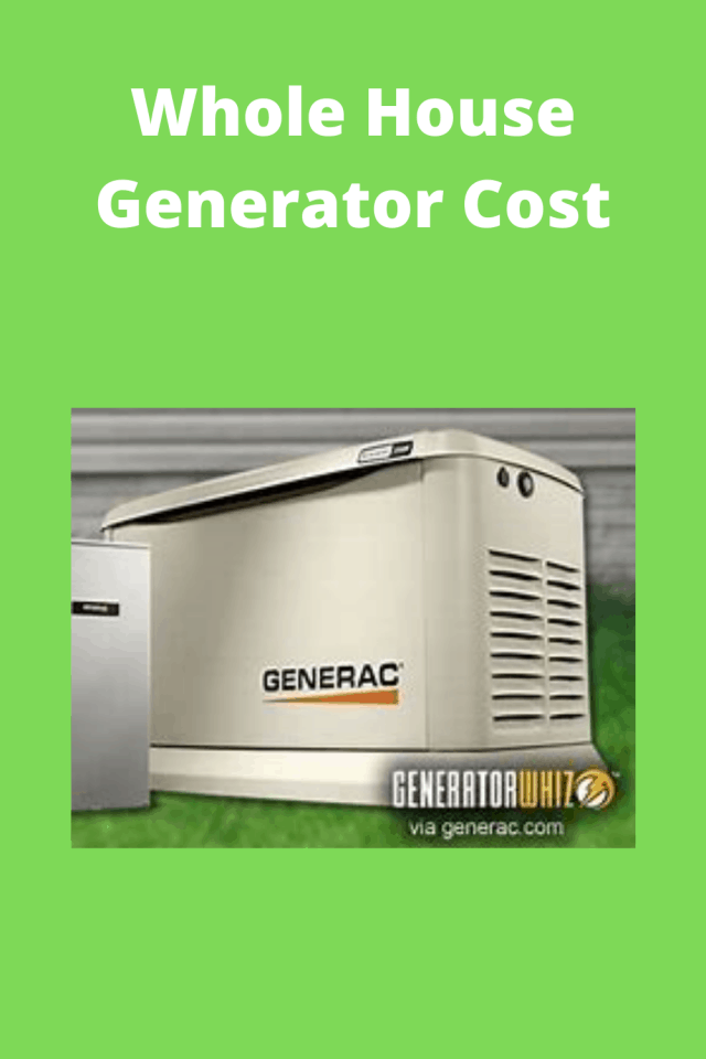 house generator cost