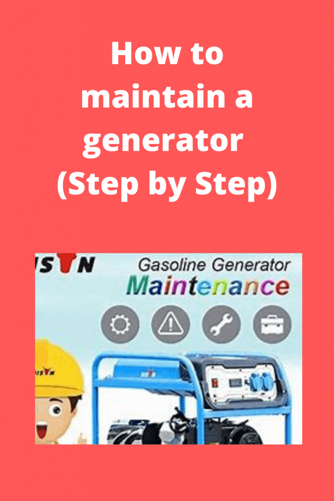 How to maintain a generator Tips